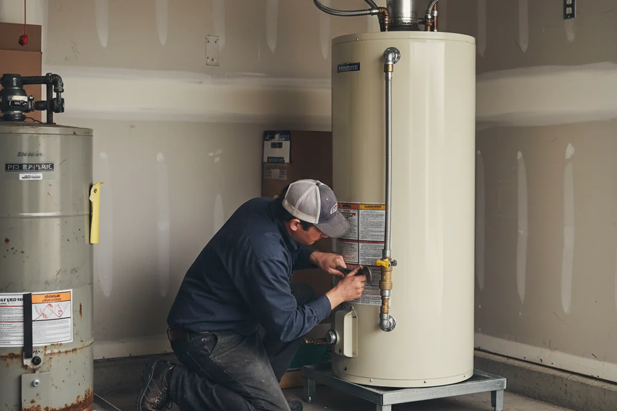 Water heater and shutoff valve replacement in Port Isabel